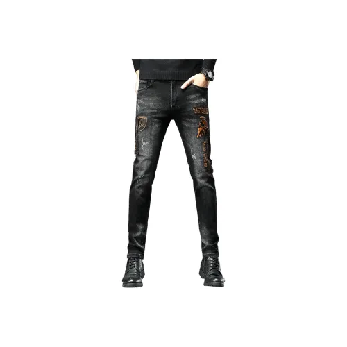 PRPK Черные Унисекс Джинсы