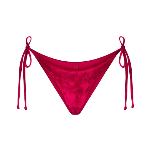 SKIMS CRUSHED Вельвет Галстук Бикини Низ Бикини Женские LIPS Lips
