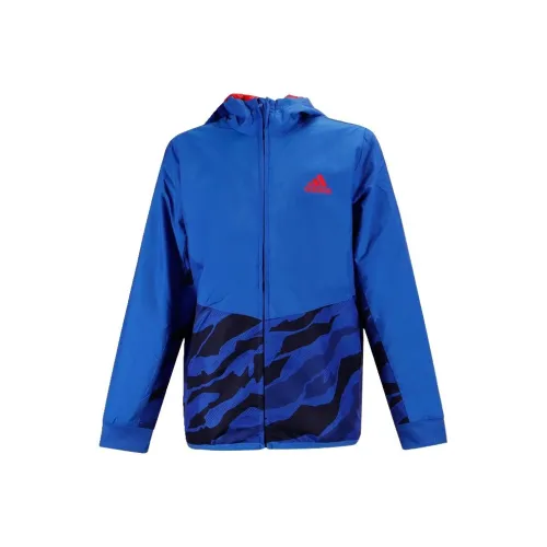 Adidas Куртка Синяя для детей от 3 до 7 лет