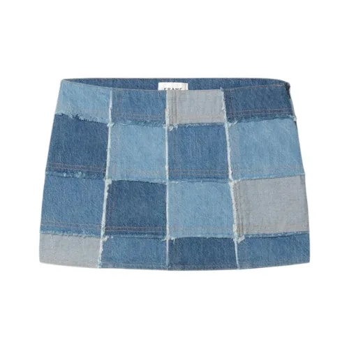 Рамка SS24 Джинсовые короткие юбки Женские Синий