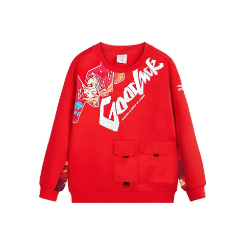 Antakids Пуловер Свитшот Легенда Красный Full Принт Подростки