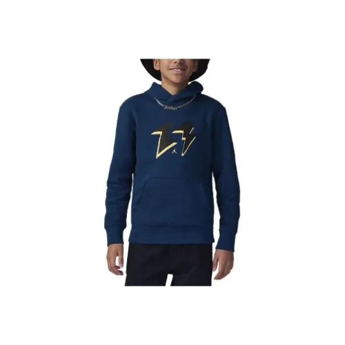 Jordan MJ Flight MVP Флис Пуловер Толстовка Детский Французский синий
