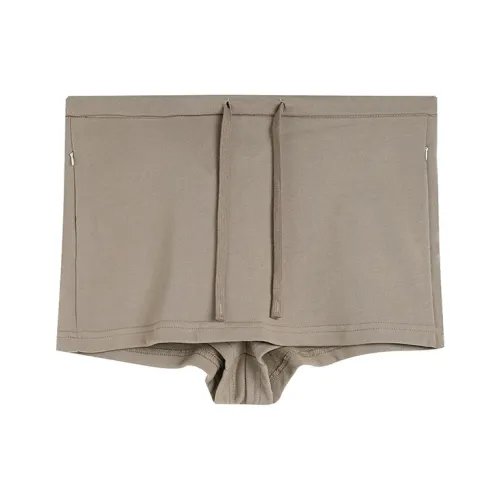 POPWAVE Повседневные шорты Женские CAMEL