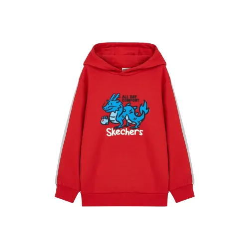 Skechers Новогодний Гоночный Красный/001W Kids Толстовки