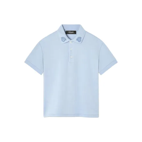 VERSACE SS24 Поло Blue Baby