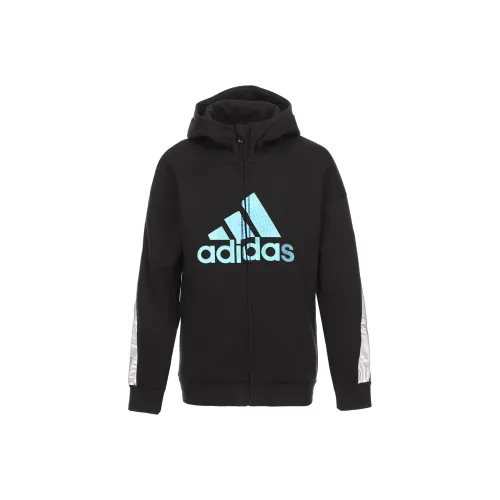 Adidas Куртки Пальто Черный для детей 3-7 лет