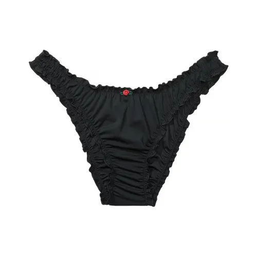 Victoria's Secret Розовый BY FRANKIES BIKINIS Hudson Бикини Низ B Плавки Женские Черный