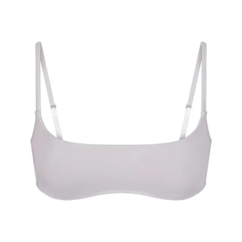 SKIMS Фирменный Плавание Микро Scoop Бикини Топ Бикини Женские Chrome Chrome Покрытый Цвет