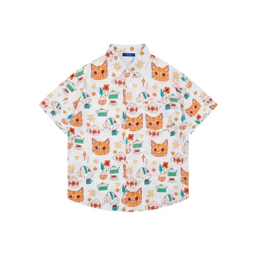 PEIMENG Белая унисекс рубашка