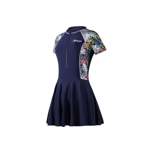 XTEP Платья и Юбки для плавания Женские Темно-синие