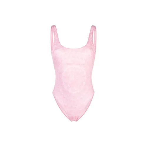 VERSACE SS24 Ван-Пис Купальник Женский Светло-Розовый