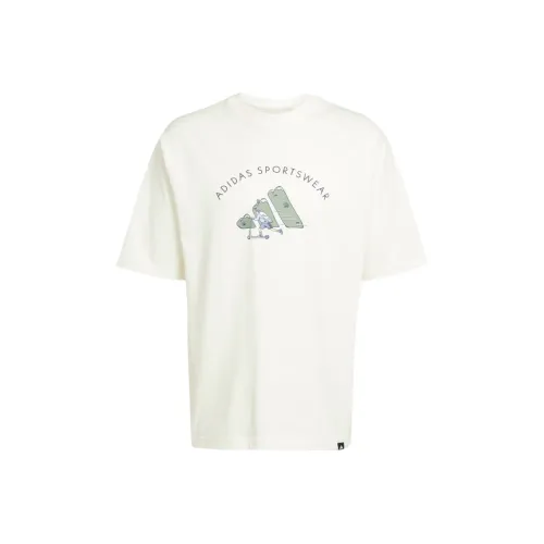 Adidas Sportswear Т-Рубашка Мужская Экрю