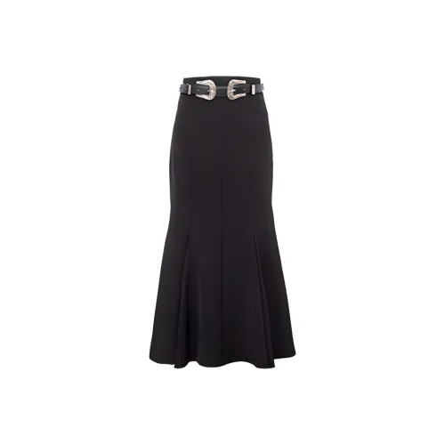 JORYAweekend Повседневный Длинный Юбка Женские Черный