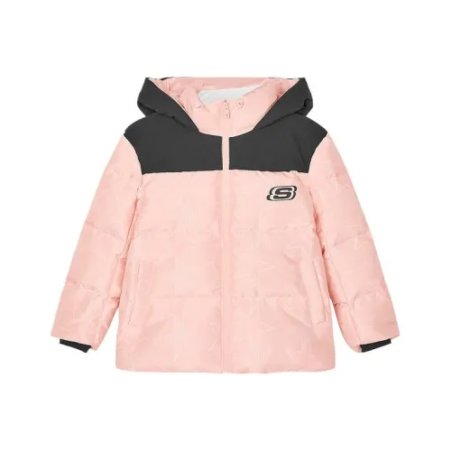 Skechers Kids Пуховик Персиково-розовый Основа с FIVE Остроконечной Звезда Полный принт Подростки
