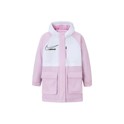 nike Хлопковый пуховик Розово-вишневый Подростки