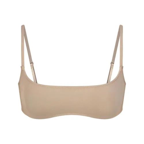 SKIMS Фирменный Плавание Микро Scoop Бикини Топ Бикини Женские Пустыня Пустыня