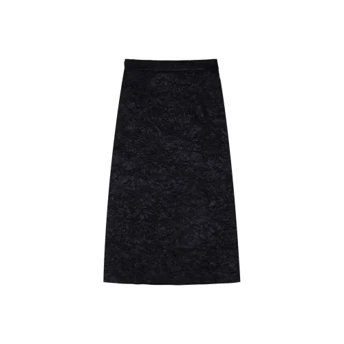 THE SEA LIFE Повседневный длинный юбка женский черный маг