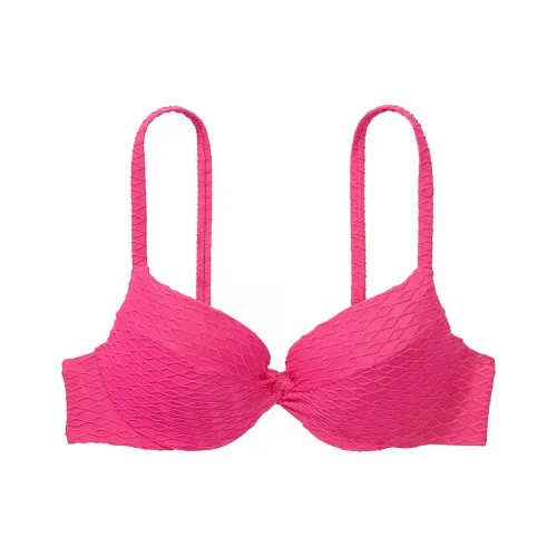 Victoria's Secret Розовый Mix Match Twist PUSH Up Бикини Топ FOREVER Розовый Бикини Женские Розово-красный