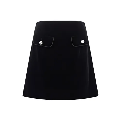 Caroline Повседневные короткие юбки Женские Черный
