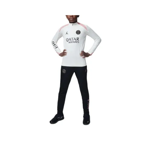 Джордан Куртки Пальто Paris Saint Germain Dri Форма Football FW24 Strike Third Белый Подростки