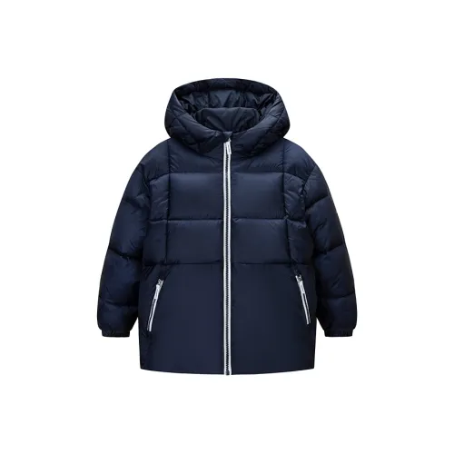 Конверс Хлопковый пуховик Темно-синий Синий Подростки