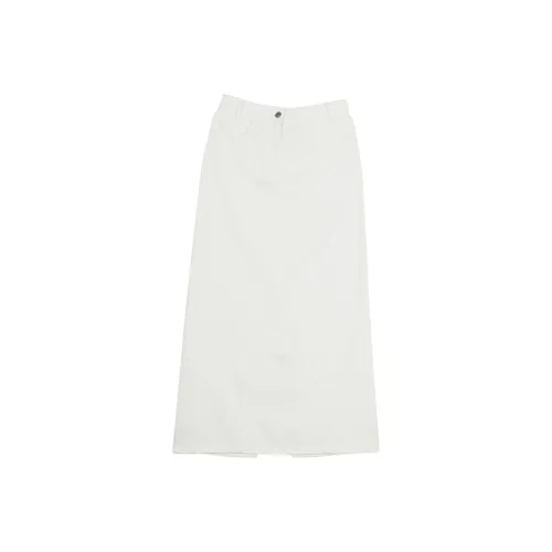 A21 Повседневный Длинный Юбка Женские Экрю