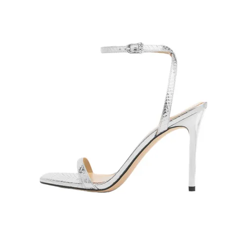 MICHAEL KORS Liana one Ремень Сандалии 10 см Женские Серебряные