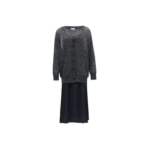 ONLY Комплект с юбкой Женские Асфальтовый серый