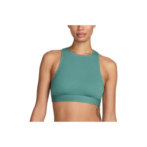 Nike Swim Elevated Essential Women's High Neck Bikini Top Bikini Women's Green