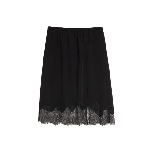 ELLE Повседневные короткие юбки Женские Черный