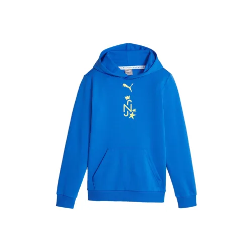 PUMA Детская одежда NEYMAR JR Big Детский футбол Толстовка Толстовка Детский Синий