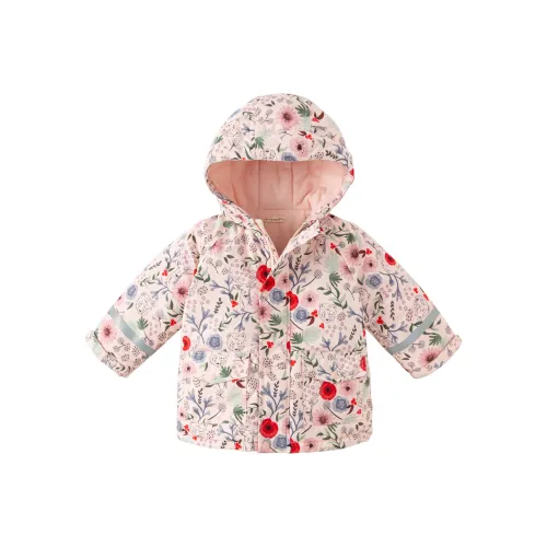 DAVE BELLA Хлопковый пуховик розовый с принтом для детей 3-7 лет