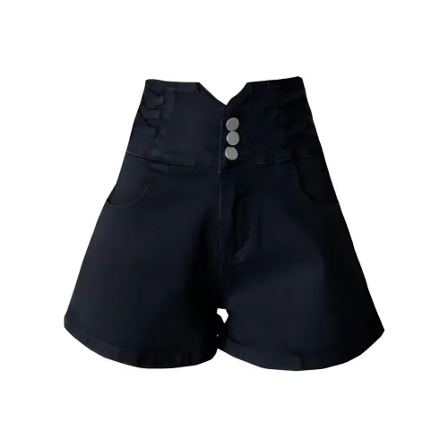 Concubine Zhu Джинсовые шорты Женские Черные