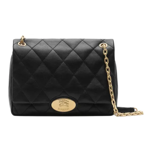 Burberry Сумка Strand Среднего Размера Ремешок Из Кожи С Цепочкой Откидной Верх На Магнитной Кнопке Внутренний Карман На Молнии