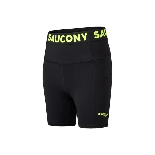 Saucony Глубокий черный Женские спортивные шорты