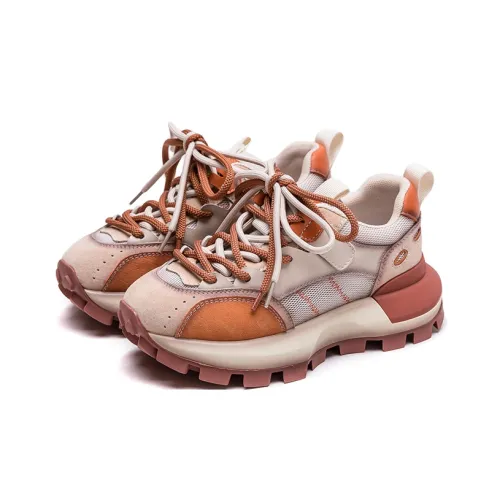 Chibang Высота Увеличивающие Дышащие Низкие Топ Кроссовки с Толстой Подошвой Женские