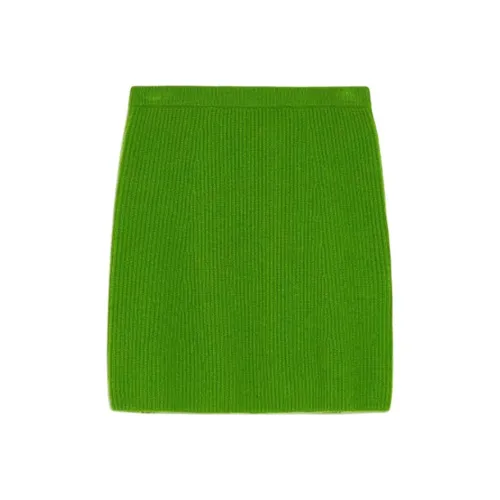 Спортивная повседневная короткая юбка облегающий крой женский зеленый
