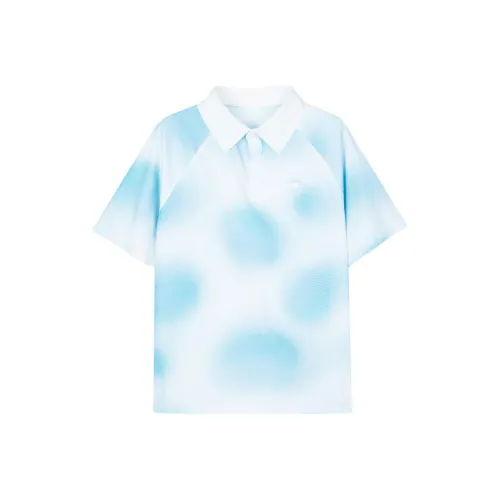 Skechers Kids Поло Рендеринг Синий Белый Градиент Подростки