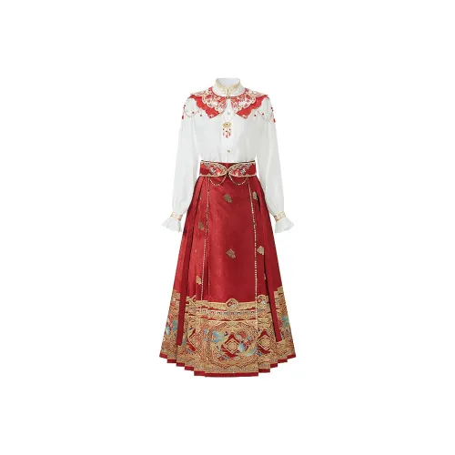 Cloud Hidden Moon Embroidery Ханьфу Женские