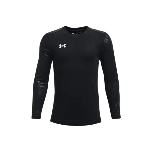 Under Armour T-рубашка детская одежда стена Goalkeeper Джерси черный детский