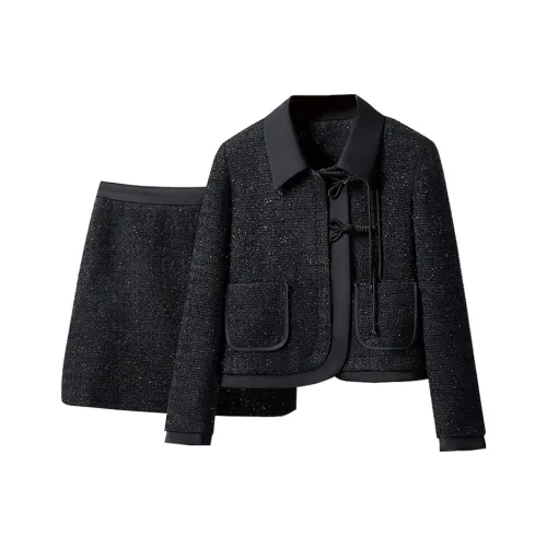 Cypress House Комплект с юбкой Женские Черный