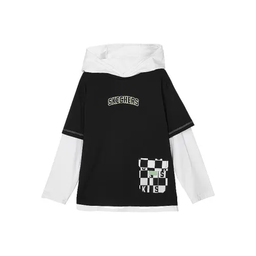 Skechers Угольный черный/0018 Kids T Рубашки