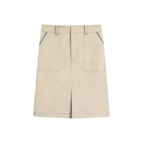 Karl Lagerfeld Повседневные короткие юбки Женские Бежевый