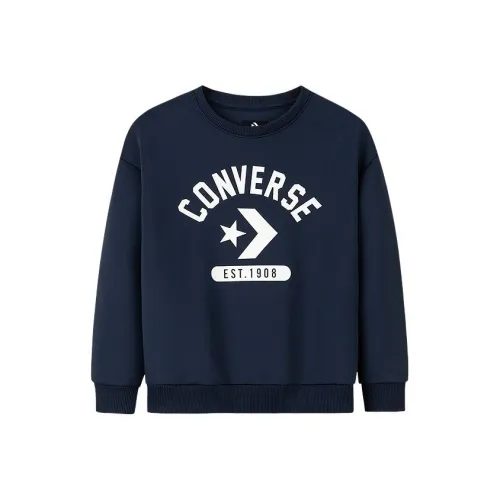 Конверс Толстовка Темно-синий Синий Дети Возраст 3-7 Лет