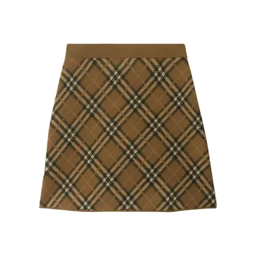 Burberry Повседневные короткие юбки Женские Тауповый Серый