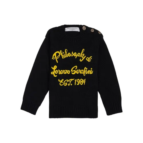 PHILOSOPHY DI LORENZO SERAFINI Свитер Черный Детский