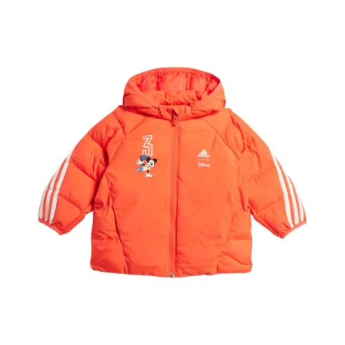 Adidas Disney Mickey Co Branded Куртка Ярко-красный Серый белый Для малышей и детей дошкольного возраста