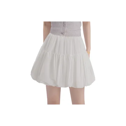 Cypress House Повседневные короткие юбки Женские Белые