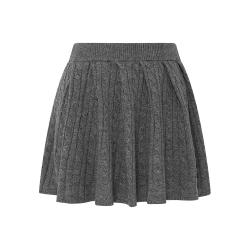 d'zzit Повседневные короткие юбки Женские Темно-серый