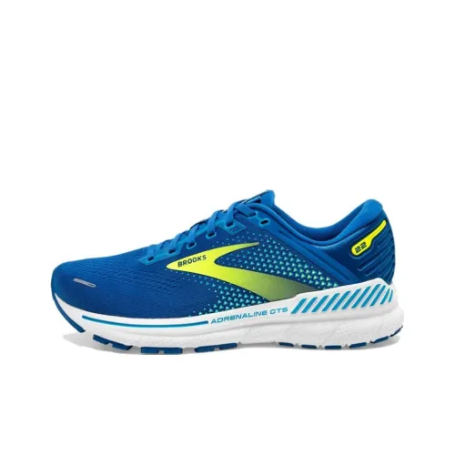 Brooks Adrenaline GTS 22 Противоскользящий Устойчивый к истиранию Низкий Топ Повседневные Беговые кроссовки Мужские Синие